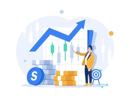 Illustration of a business growth forecast